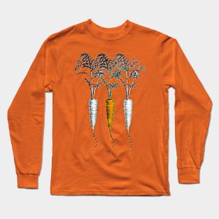 Three Carrots - The Root of all Vegetables Long Sleeve T-Shirt